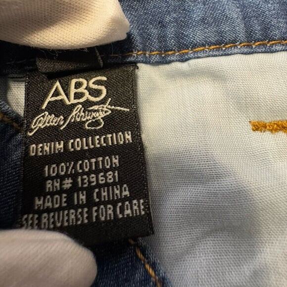 ABS Button Knee Length Denim Skirt, Indigo Denim, Sz: 30, 64-55 - Picture 8 of 16